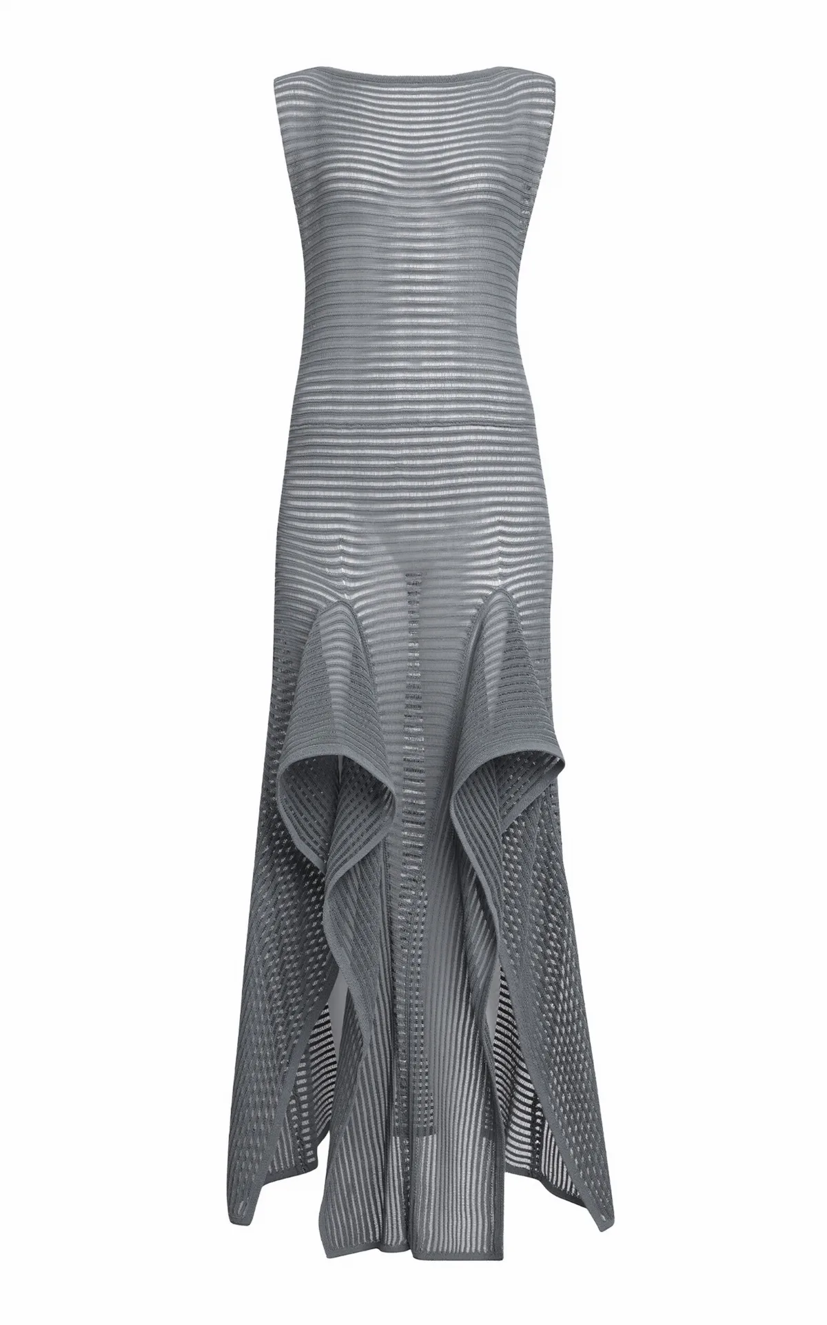 Ladder-Stitched Cotton-Blend Midi Dress by ALAÏA