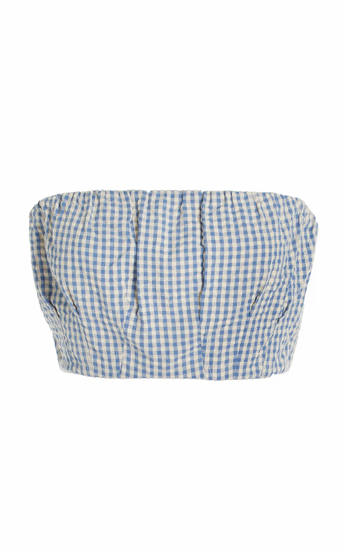 Mira Gingham Cotton Crop Top by Posse