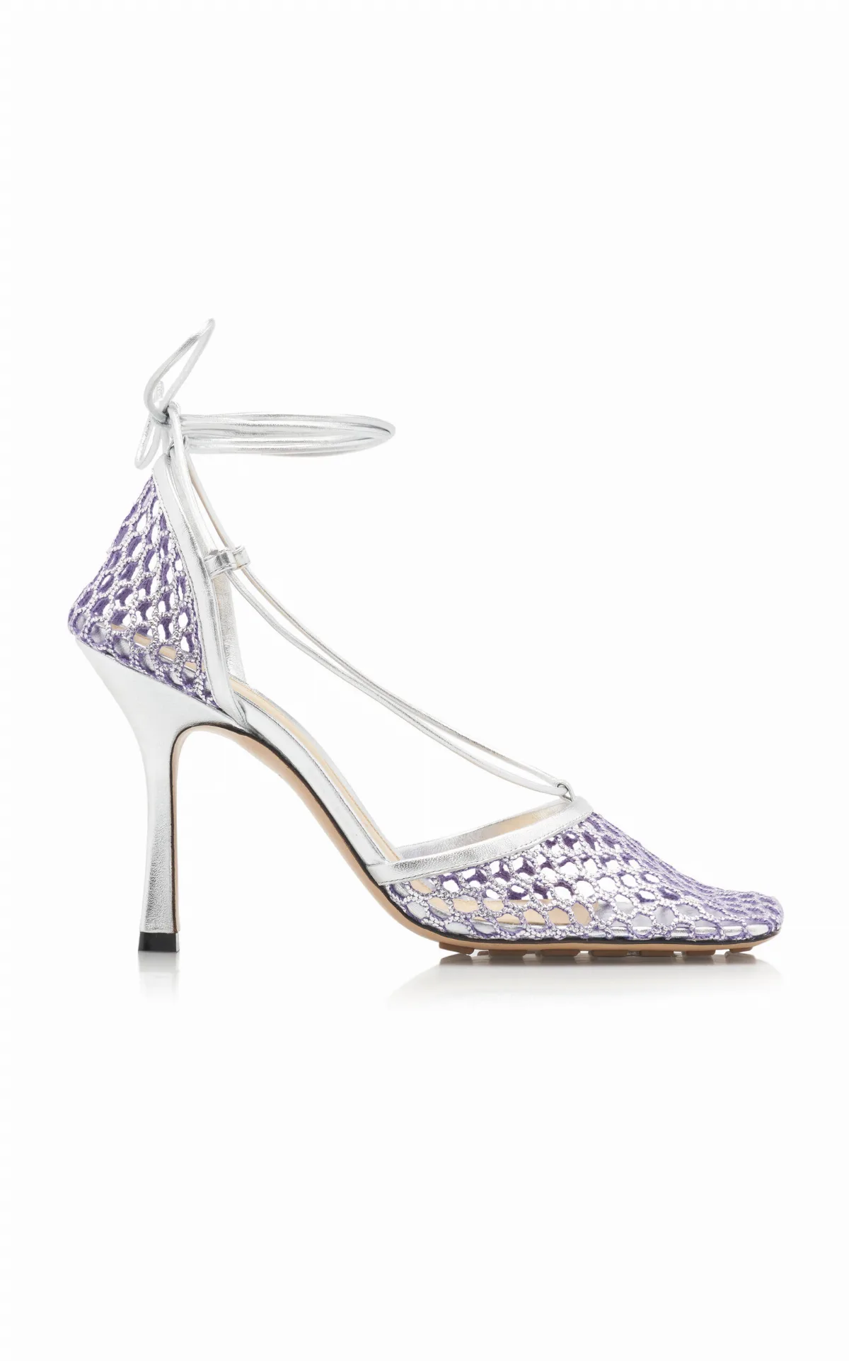 Stretch Metallic Sandals by Bottega Veneta
