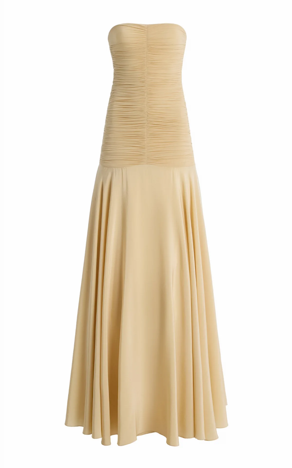 Norma Ruched Silk-Blend Maxi Dress by Silvia Tcherassi