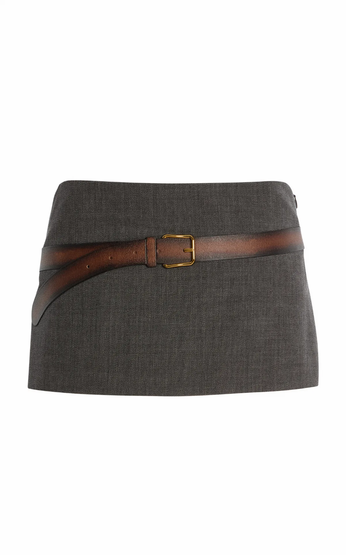 Wool Midi Skirt by Prada