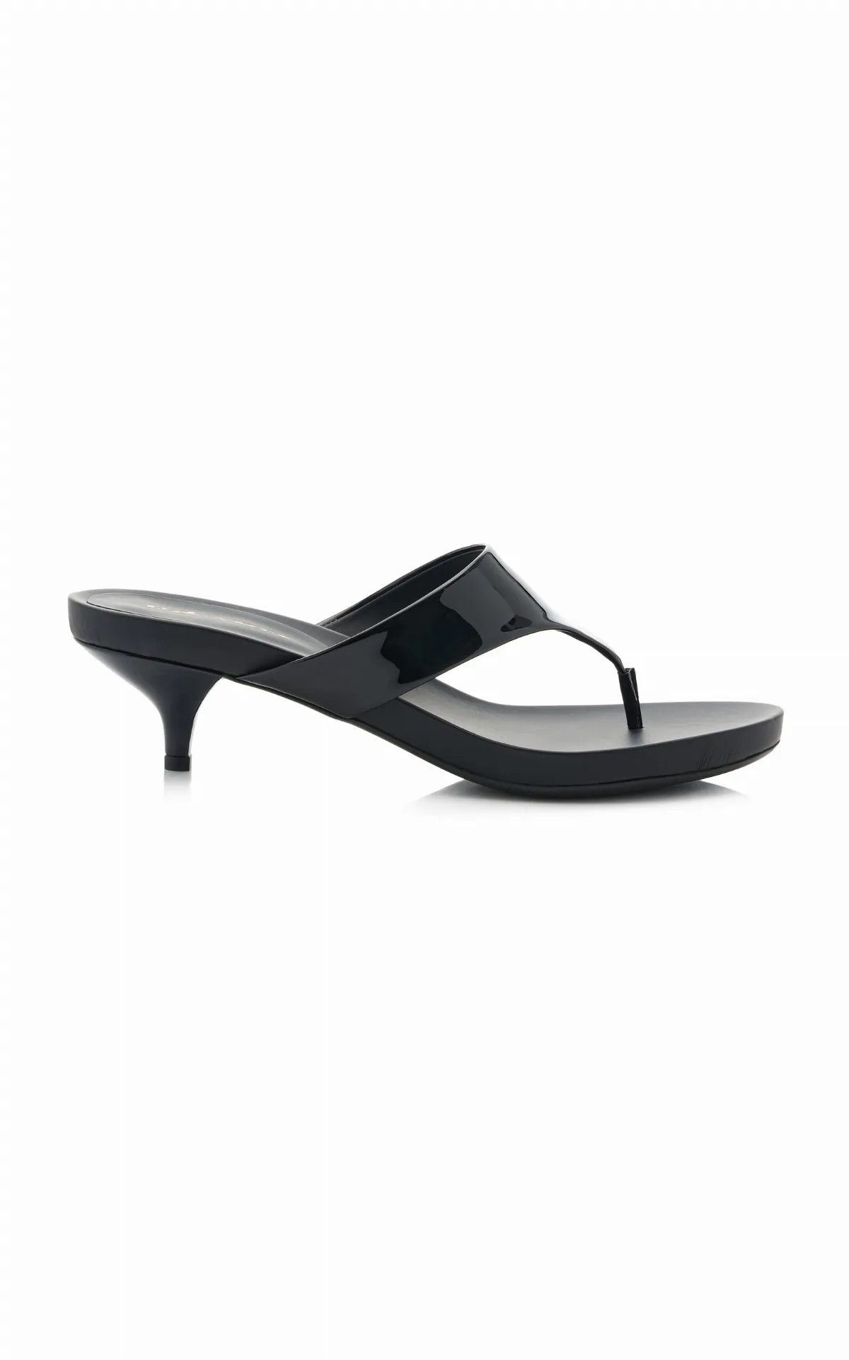 Patent Leather Thong Sandals by Prada