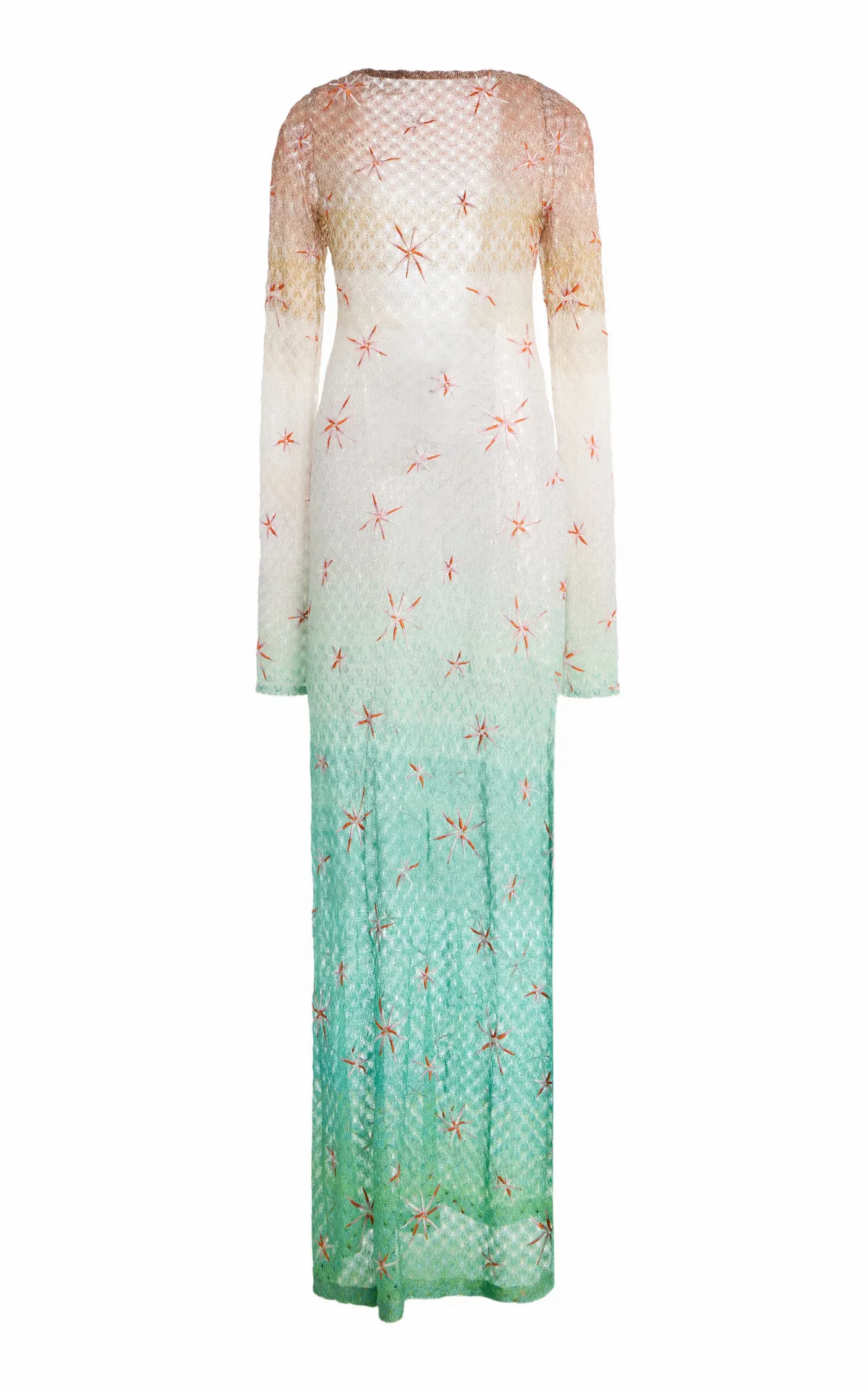 Embroidered Metallic-Knit Maxi Cover-Up Dress by Missoni