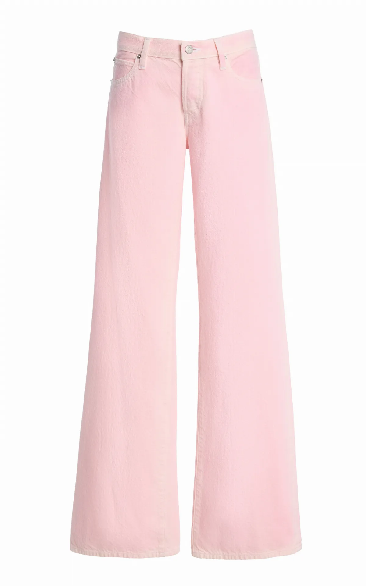 The Gray Rigid Low-Rise Flared-Leg Jeans