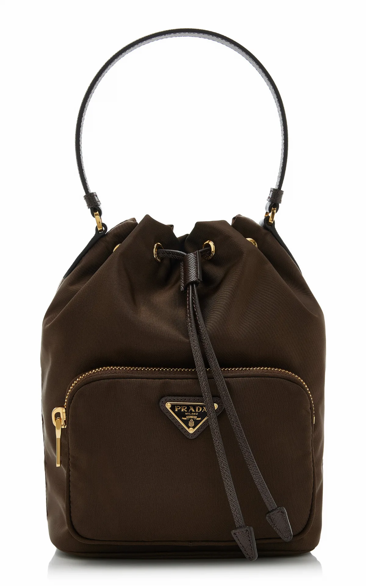 Duet Re-Nylon Bucket Bag by Prada