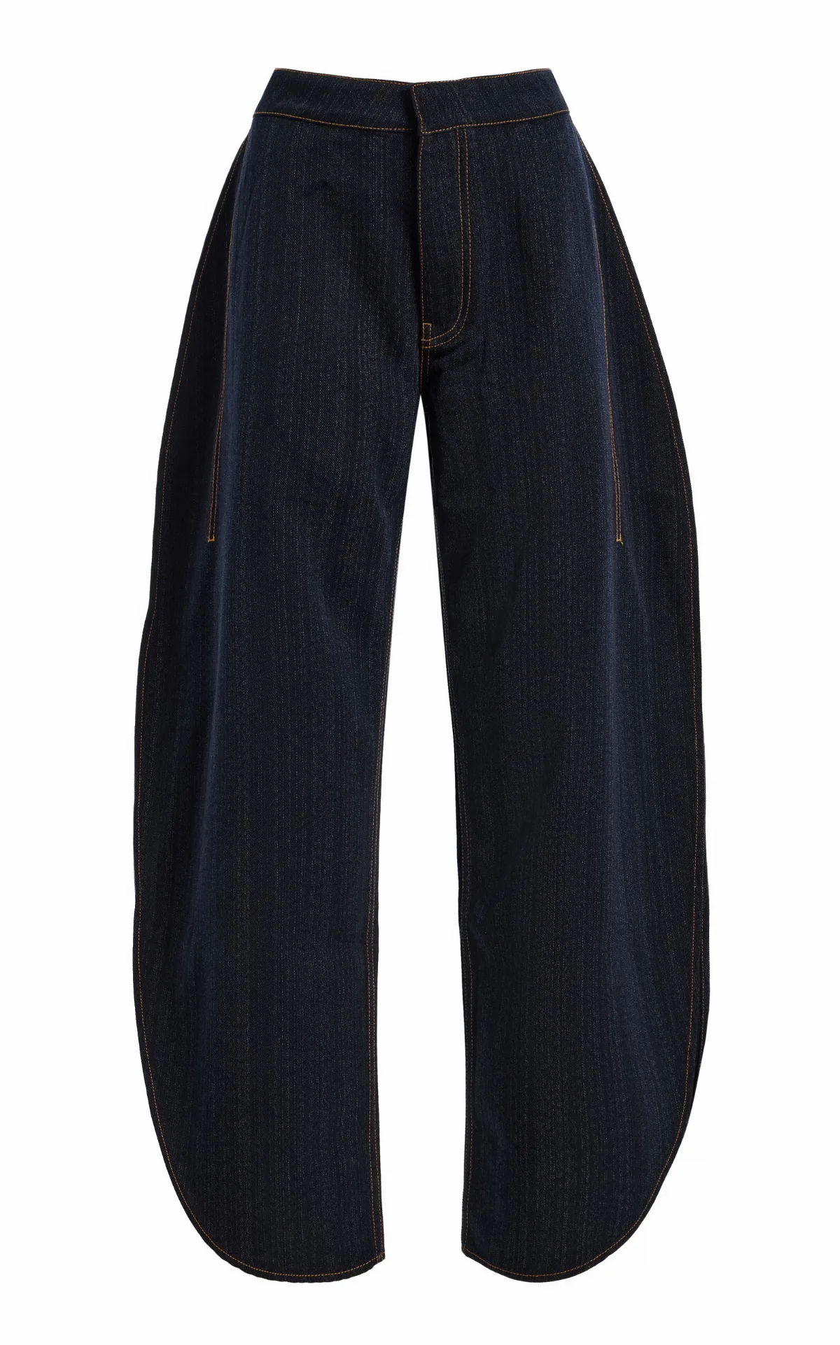 High-Rise Wool Barrel-Leg Pants by ALAÏA