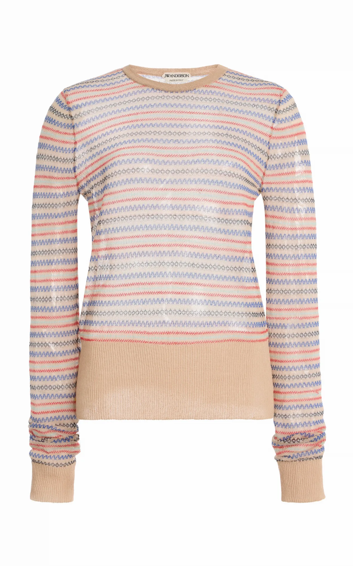 Cotton-Wool Fair Isle Sweater by JW Anderson