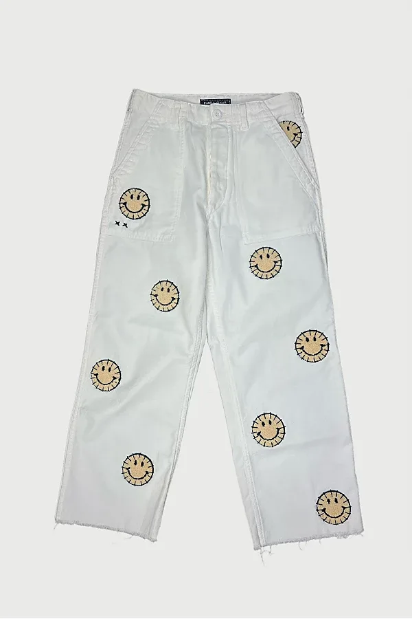 Vintage Smiley Army Pants Selected by Rank & Sugar by Rank & Sugar