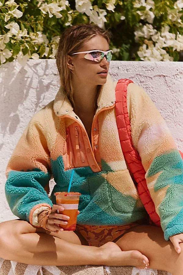 Hit the Slopes Printed Fleece Pullover by FP Movement