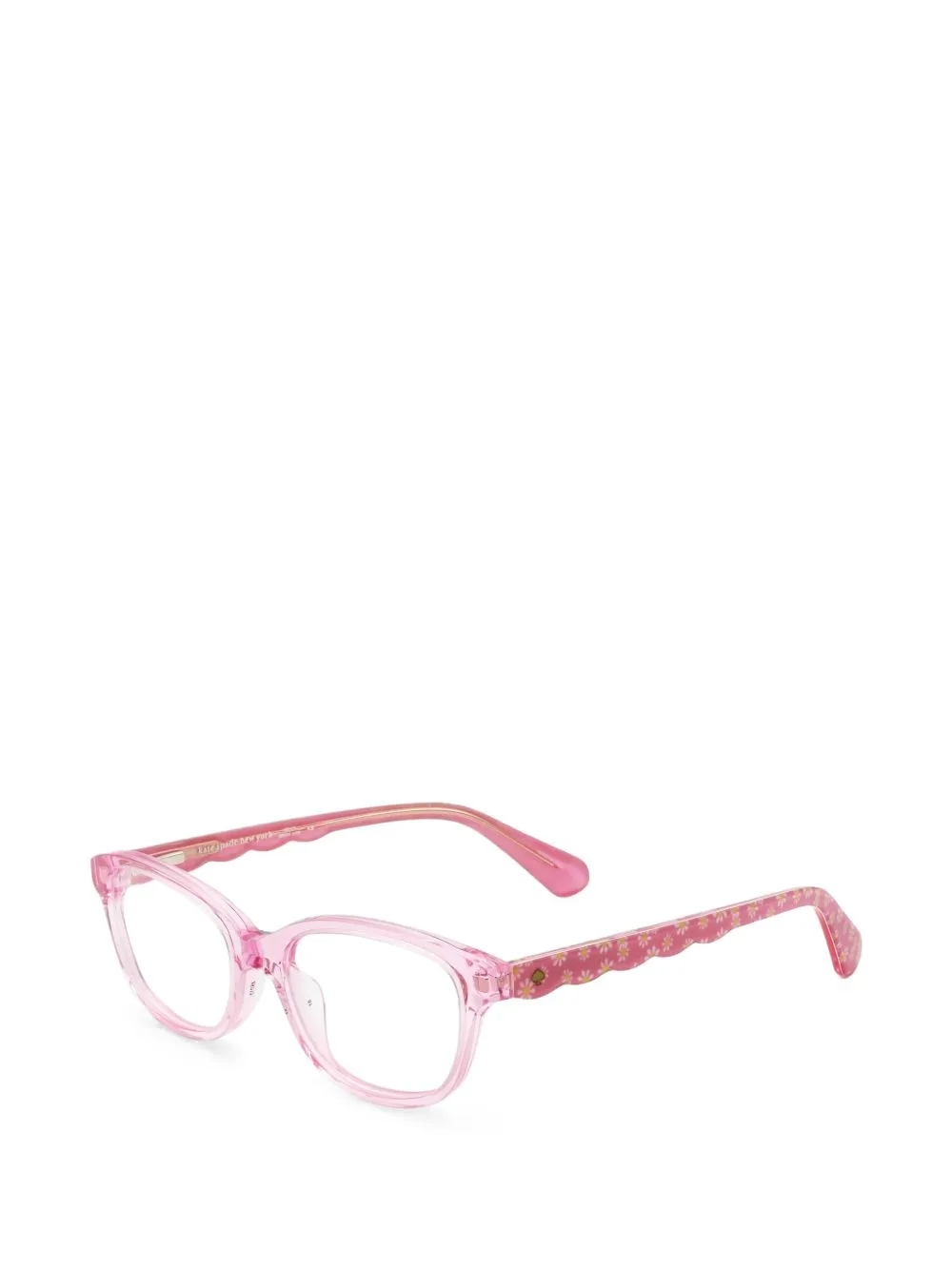 Jemma Floral-Print Rectangle-Frame Glasses by Kate Spade