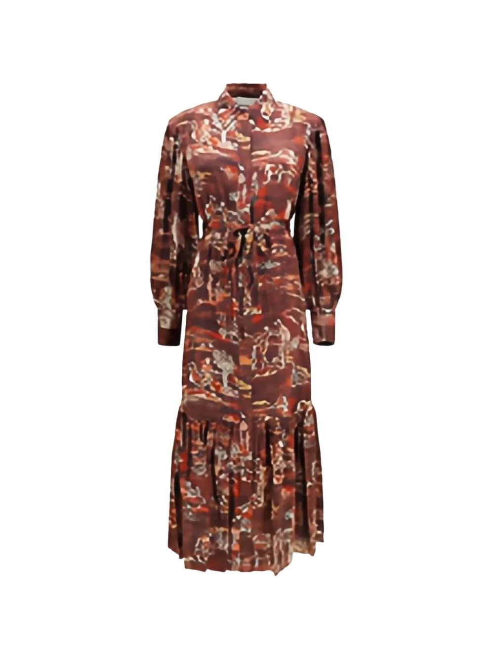 Ezra Silk Maxi Shirt Dress by ALEMAIS