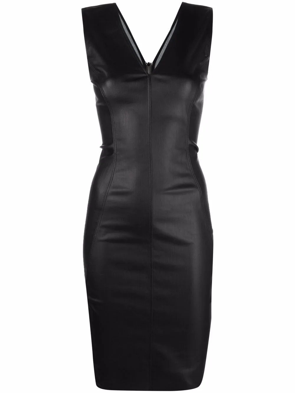 Stretch V-Neck Dress by Rick Owens