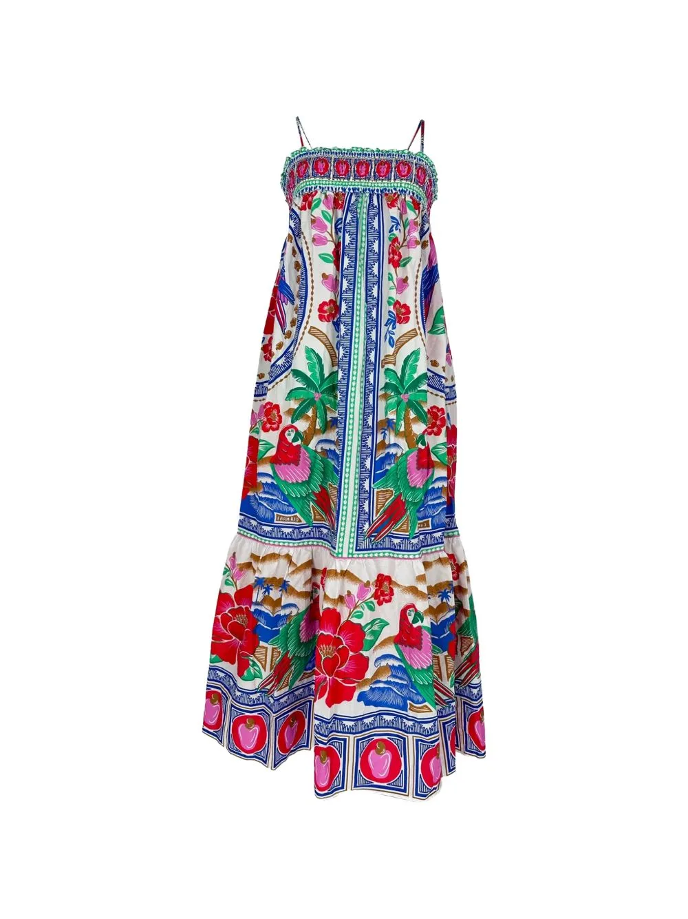 Floral-Print Tiered Maxi Dress by FARM Rio