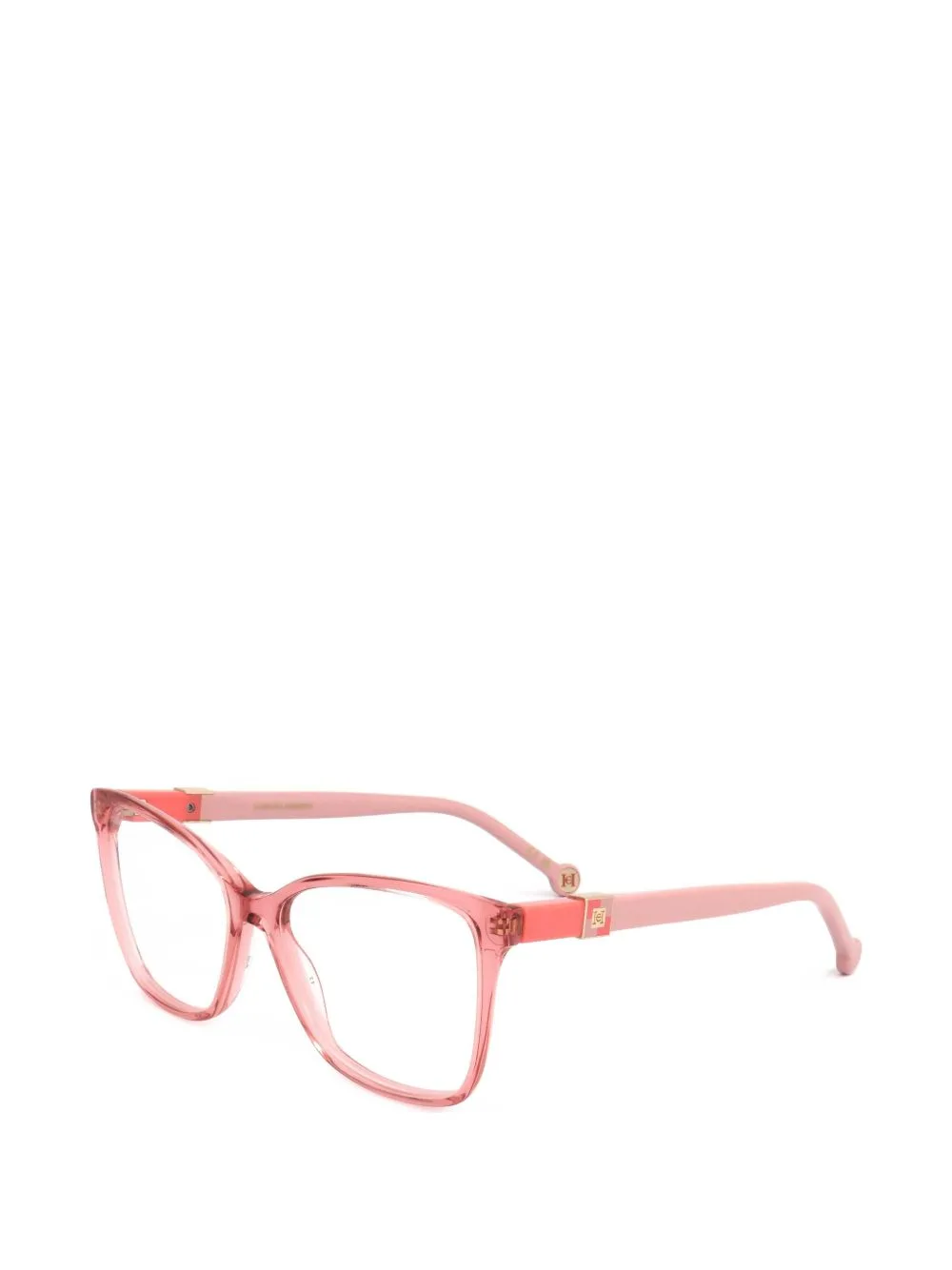 Logo-Plaque Square-Frame Glasses by Carolina Herrera
