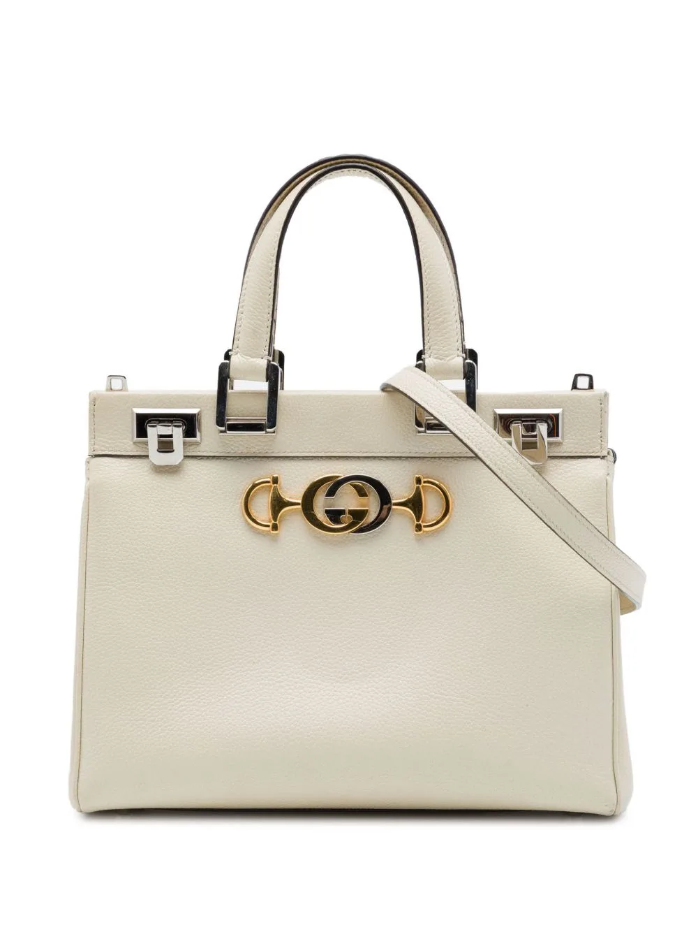 2016-2026 Small Grained Calfskin Zumi Top Handle Bag Satchel by Gucci Pre-Owned