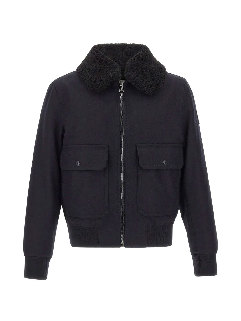 Welder Shearling-Collar Bomber Jacket by Belstaff