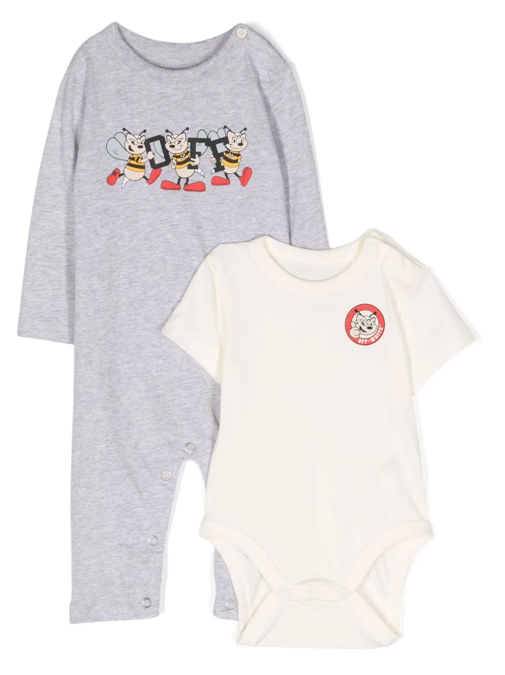 Logo-Print Cotton Babygrow by Off-White Kids