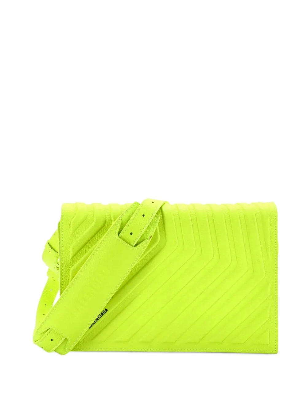 Car Hybrid Wallet with Strap Embossed Leather Crossbody Bag by Balenciaga Pre-Owned