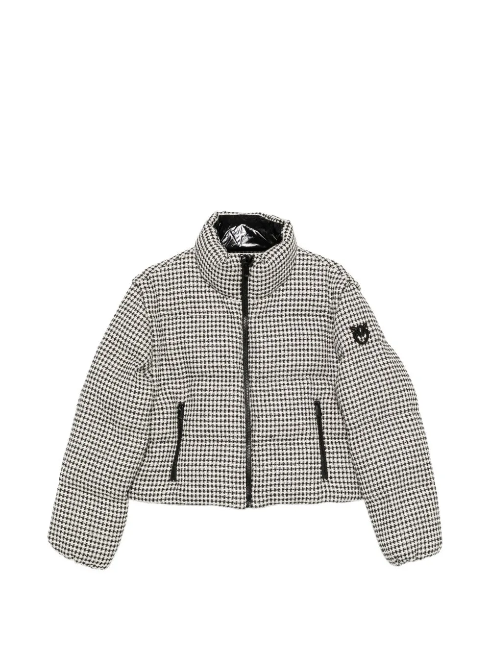 Houndstooth-Pattern Padded Jacket by PINKO