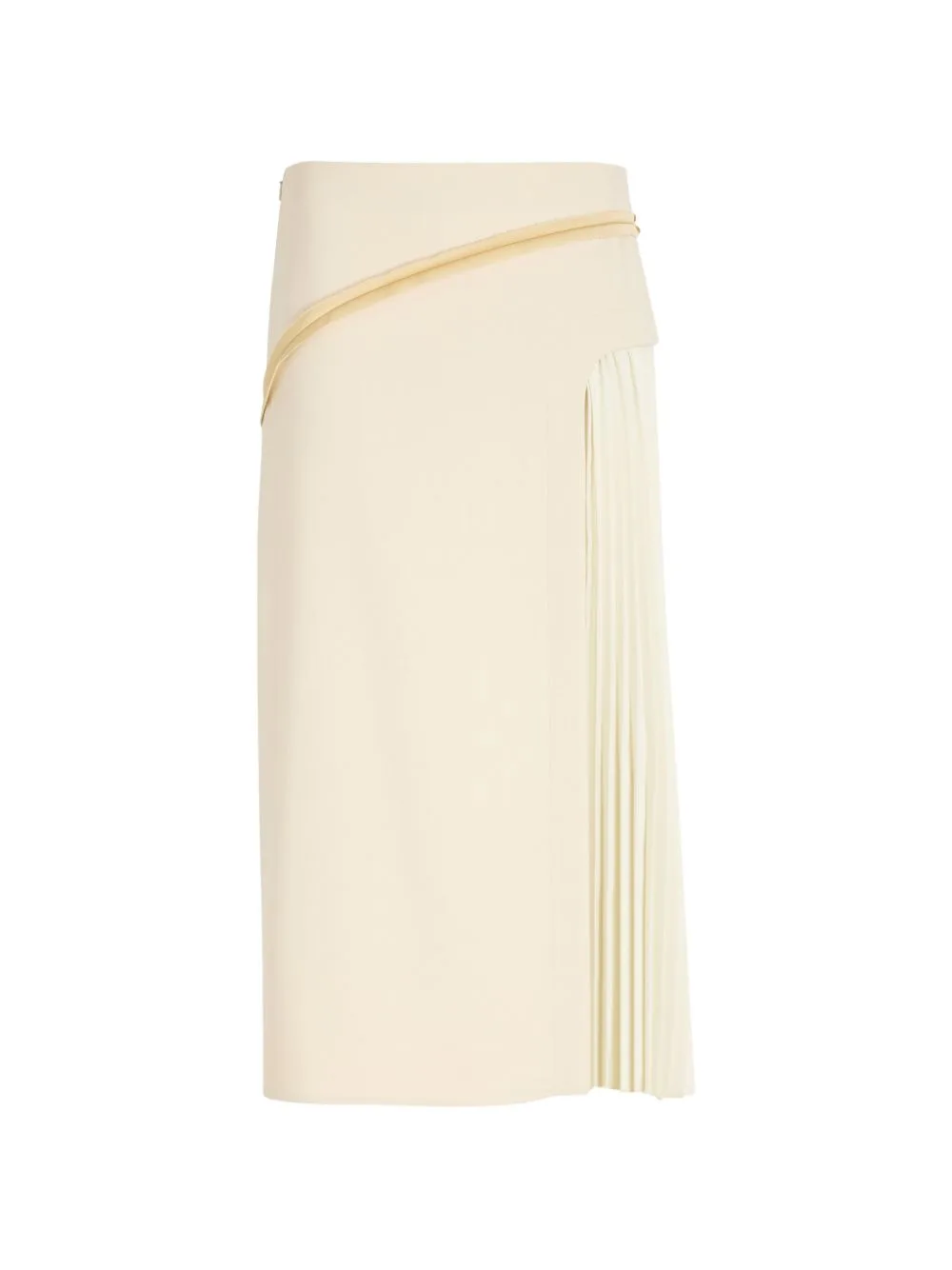 Justine Skirt in Bonded Wool Satin