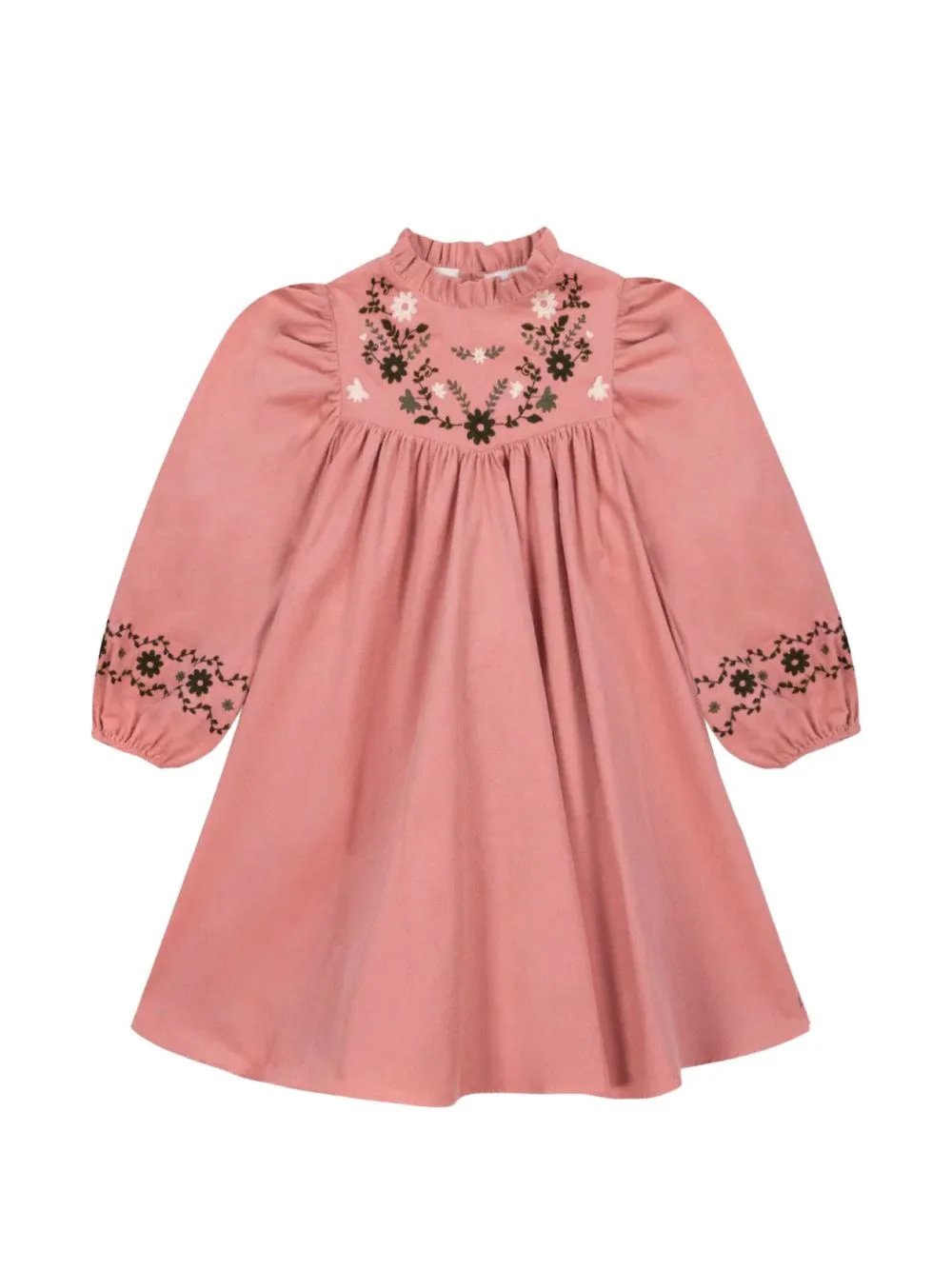 Pauline Embroidered Velvet Dress by Bonton
