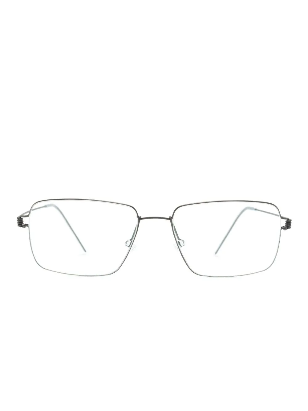 Aaron Rectangle-Frame Glasses by Lindberg