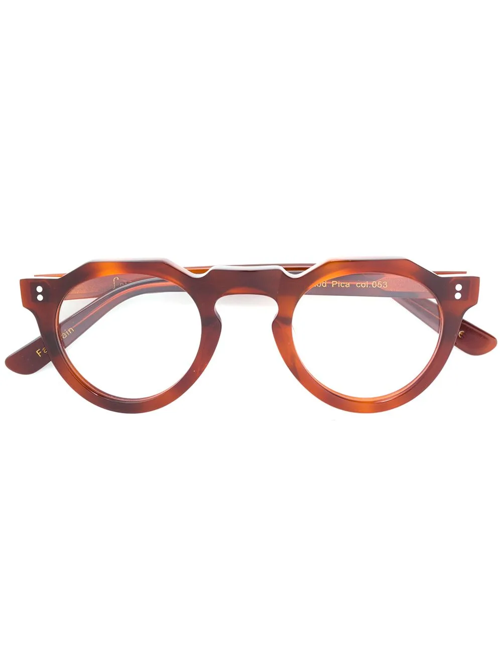 Round Frame Glasses by Lesca