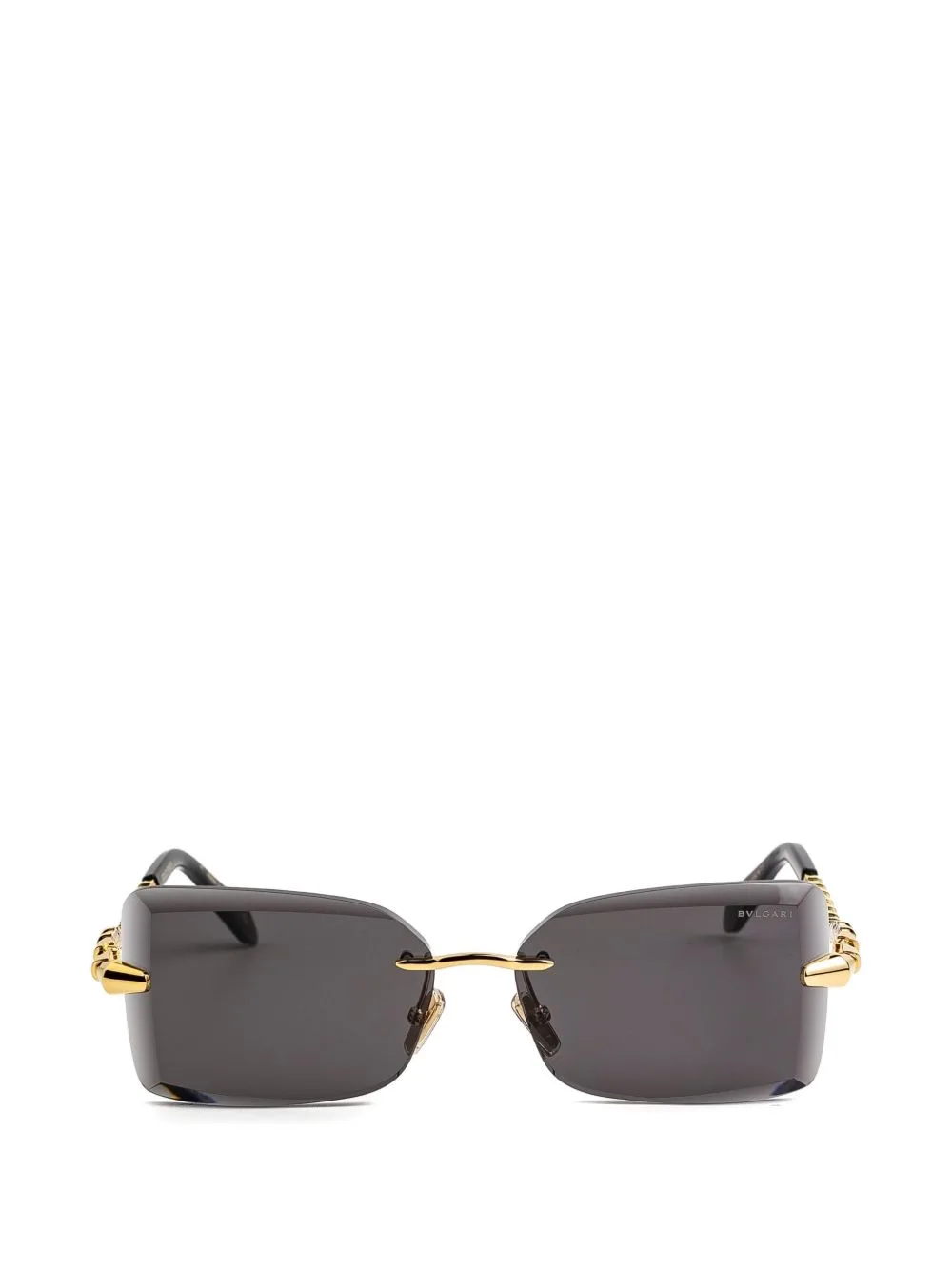 Serpenti Rectangle-Frame Sunglasses by Bvlgari