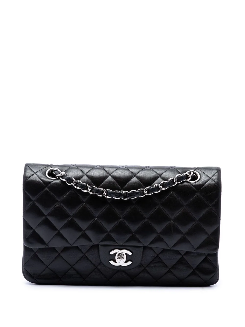 2010-2011 Medium Classic Lambskin Double Flap Shoulder Bag by CHANEL Pre-Owned
