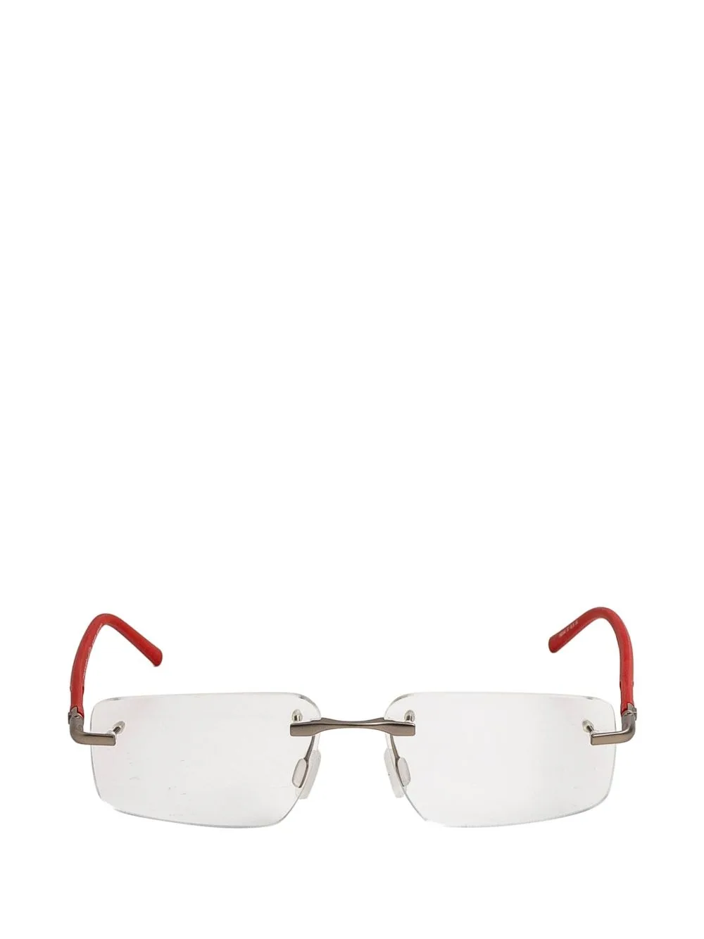 Rimless Rectangle-Frame Glasses by TAG Heuer