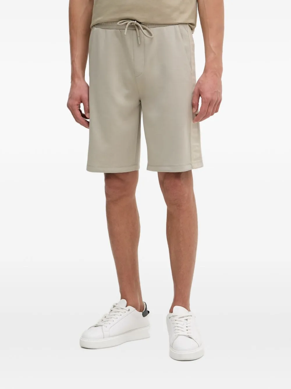 Logo-Tape Drawstring Shorts by Karl Lagerfeld