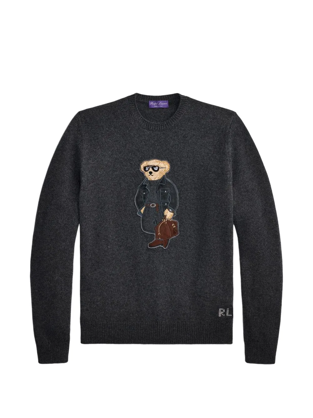 Polo Bear Patch Sweater by Ralph Lauren Purple Label