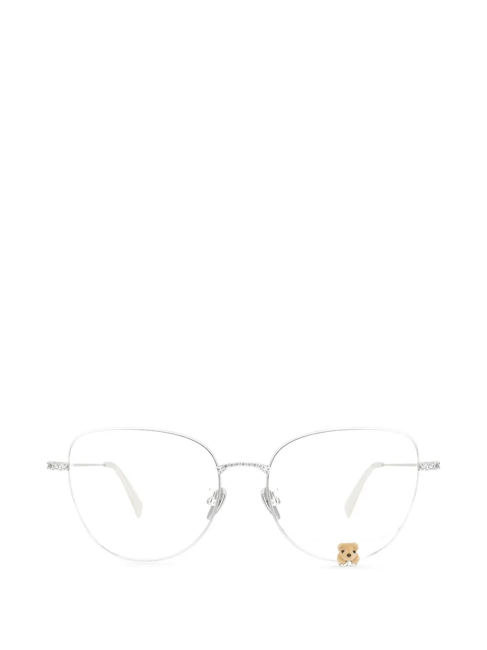 Flocked Bear Geometric-Frame Glasses by YVMIN