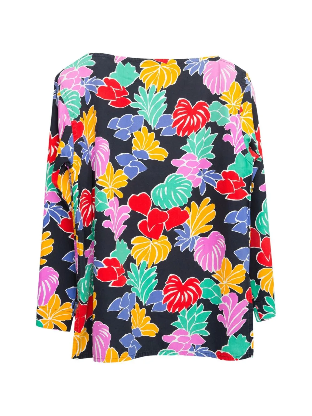 1970s Floral-Print Top by Saint Laurent Pre-Owned