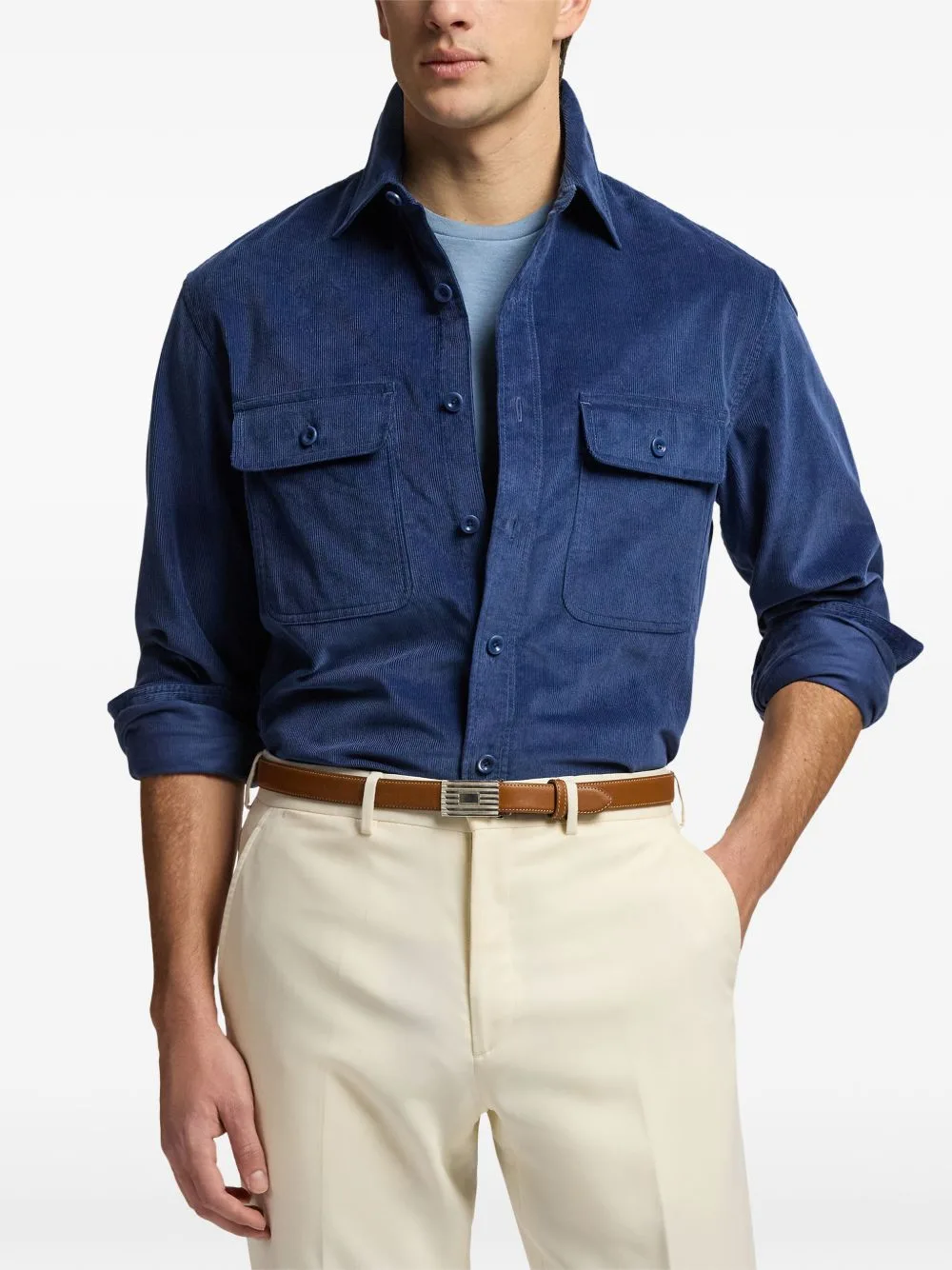 Fine-Wale Corduroy Shirt by Ralph Lauren Purple Label