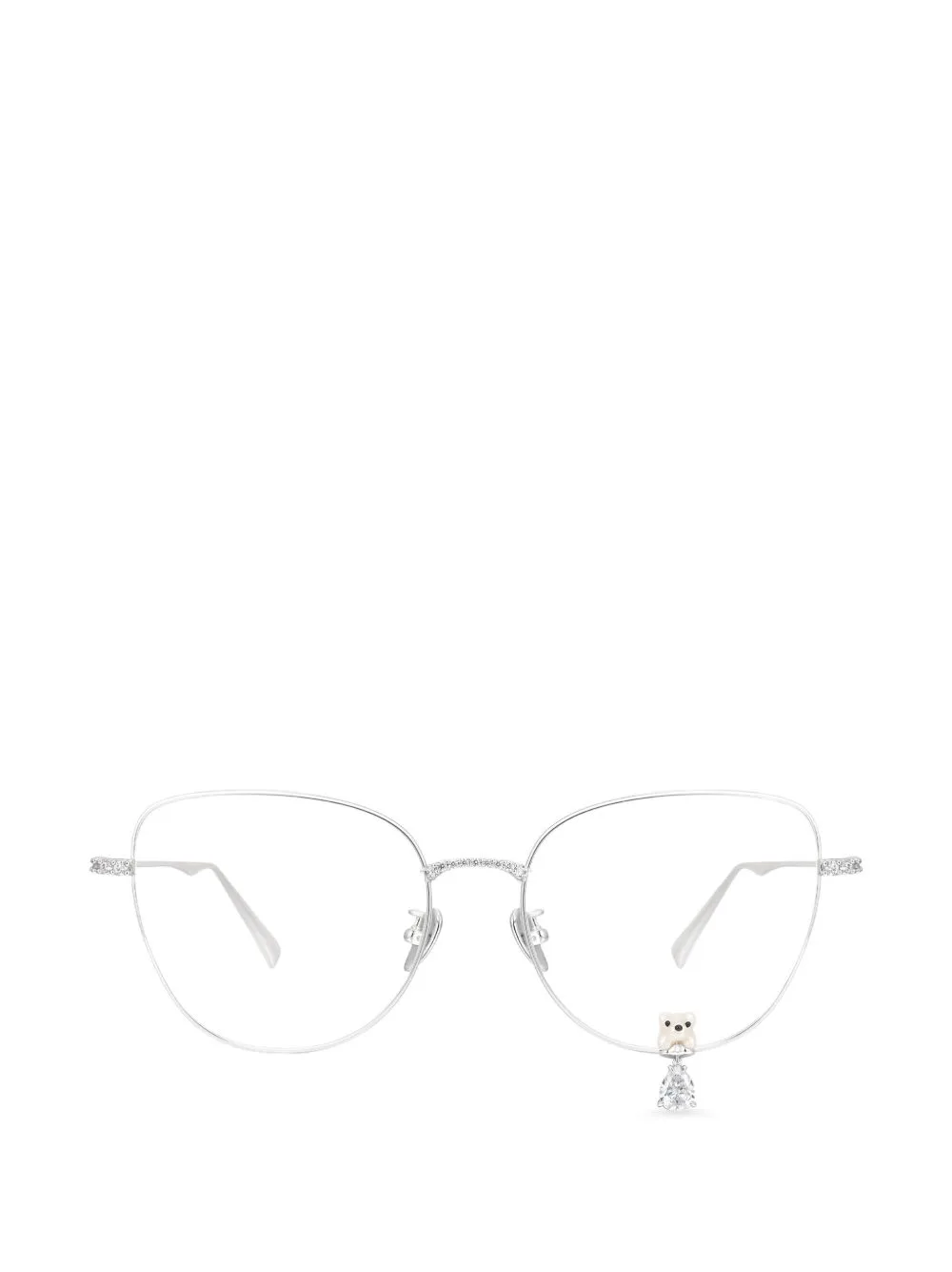 Flocked Bear Gemstone Glasses by YVMIN
