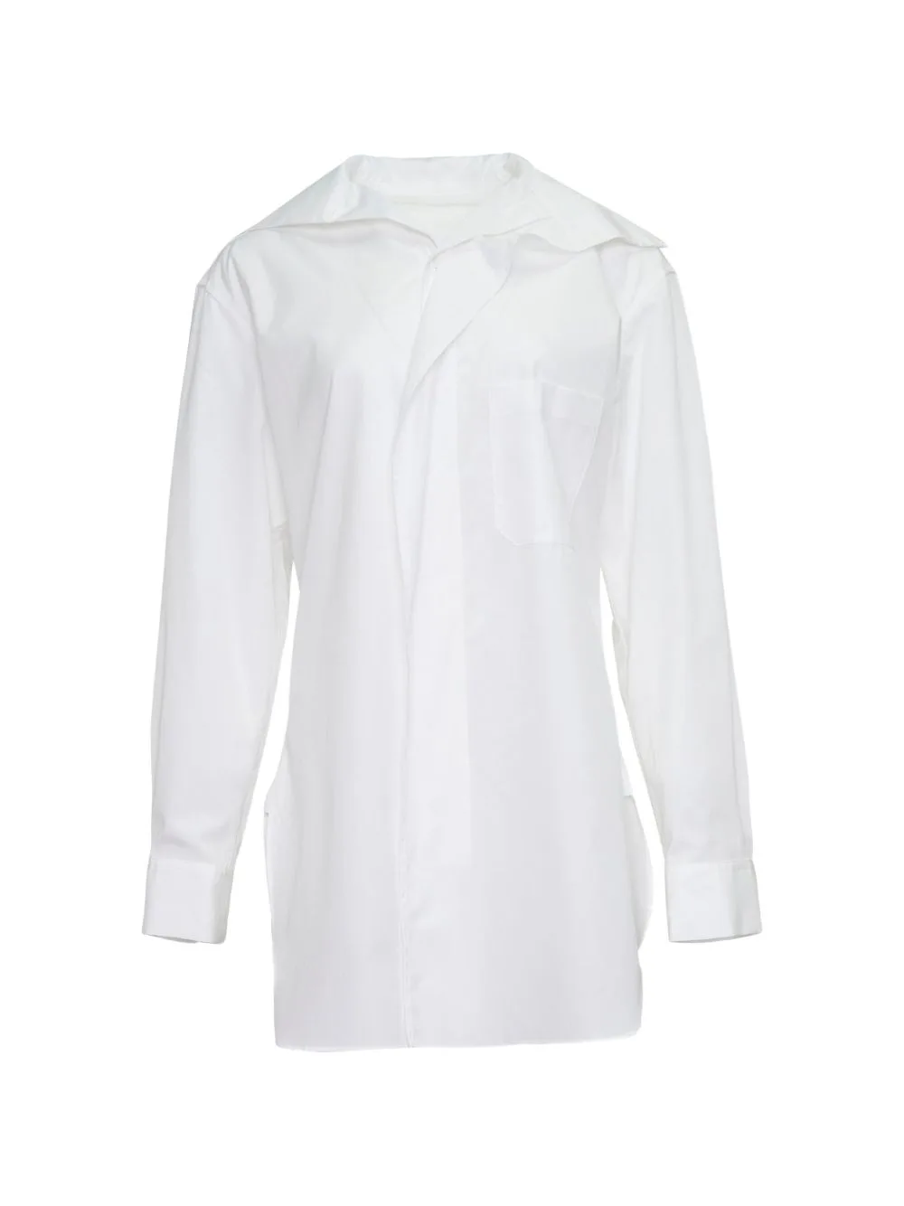 Asymmetric Chest-Pocket Shirt