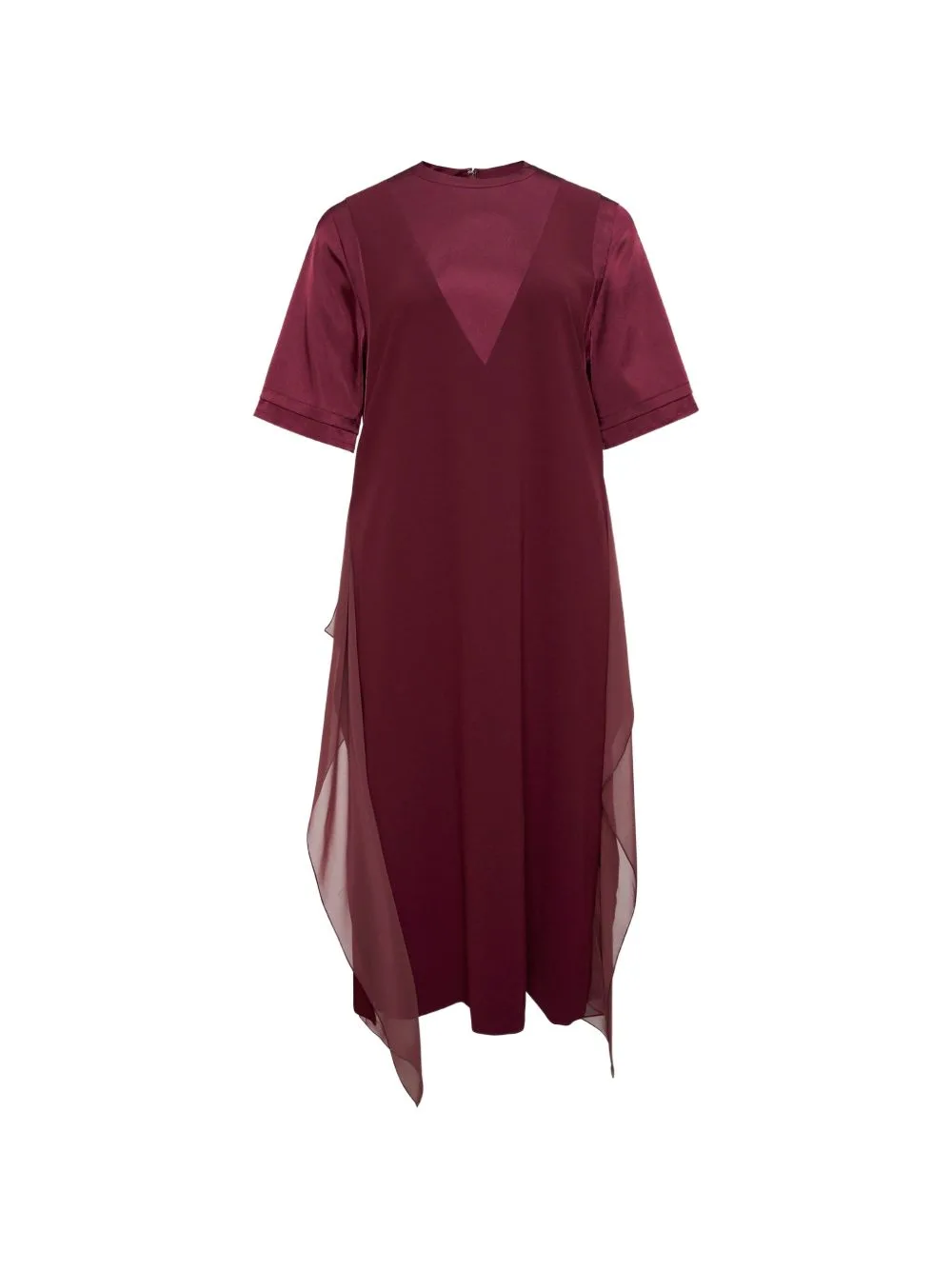 Panelled Handkerchief-Hem Midi Dress by Undercover