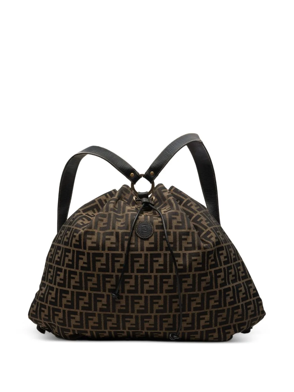 1999-2002 Zucca Canvas Drawstring Backpack by Fendi Pre-Owned