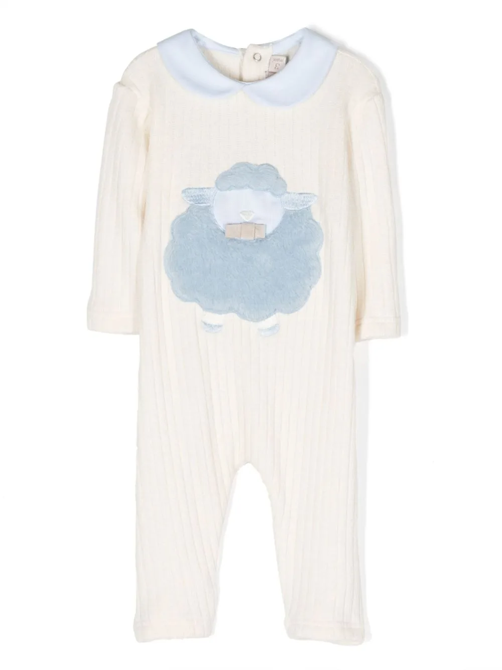 Embroidered-Design Ribbed-Knit Bodysuit by La Stupenderia