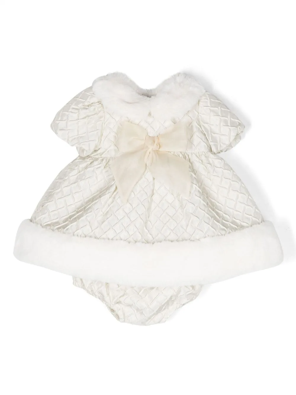 Quilted-Finish Cotton Dress by La Stupenderia