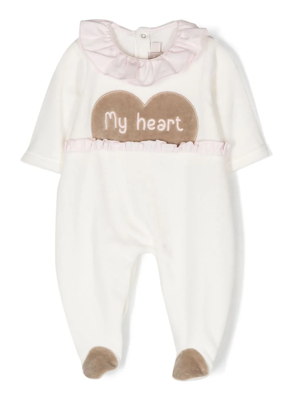 Slogan-Embroidered Cotton Pyjamas by La Stupenderia