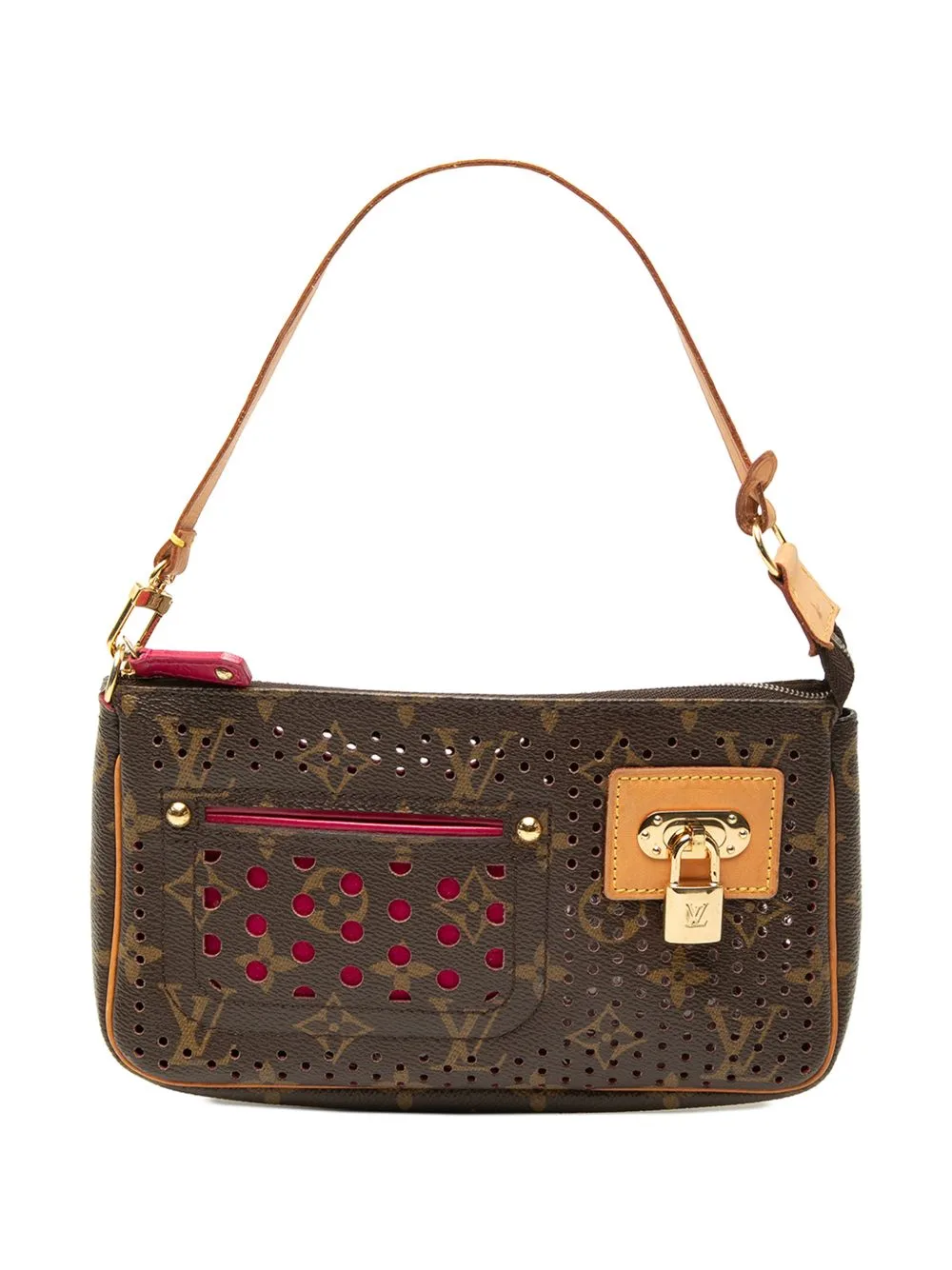 2006 Monogram Perforated Pochette Accessoires Shoulder Bag by Louis Vuitton Pre-Owned