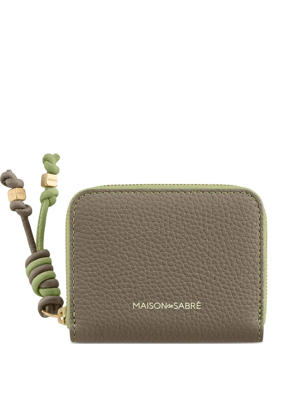 Small Leather Zip-Fastening Wallet by MAISON de SABRÉ