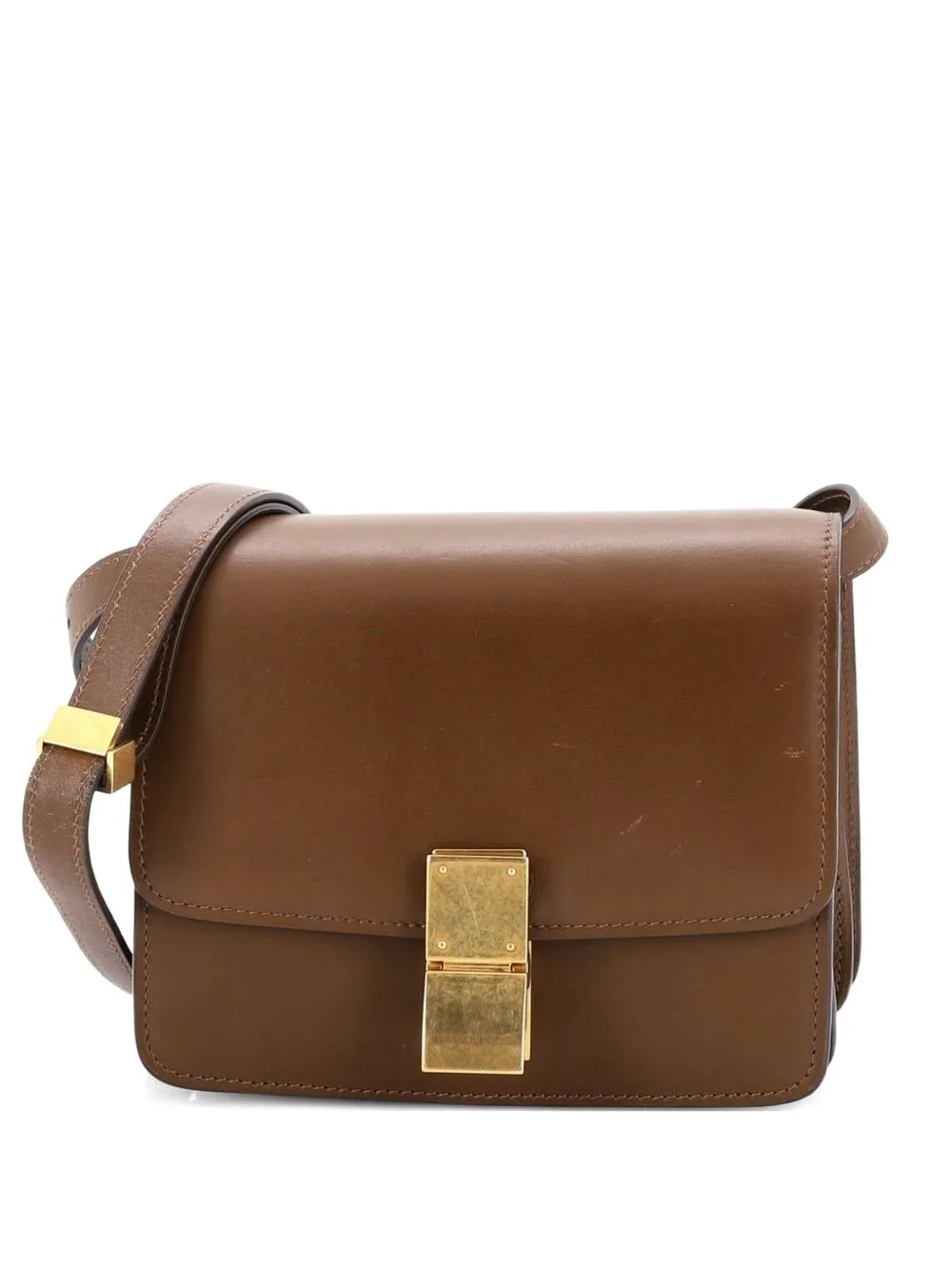 Classic Box Bag Smooth Leather Small Crossbody Bag by Celine Pre-Owned