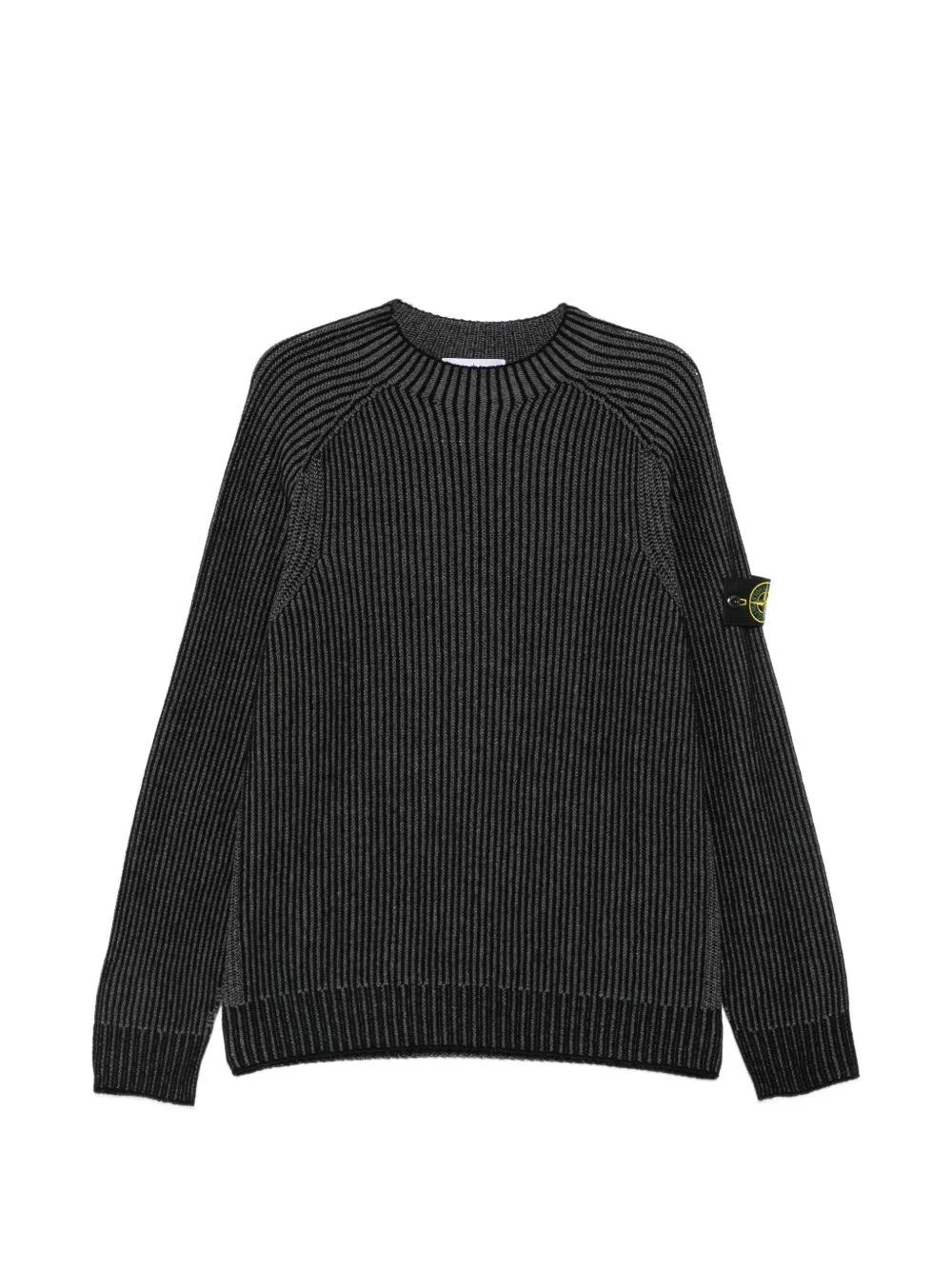 Ribbed-Knit Logo-Patch Sweater