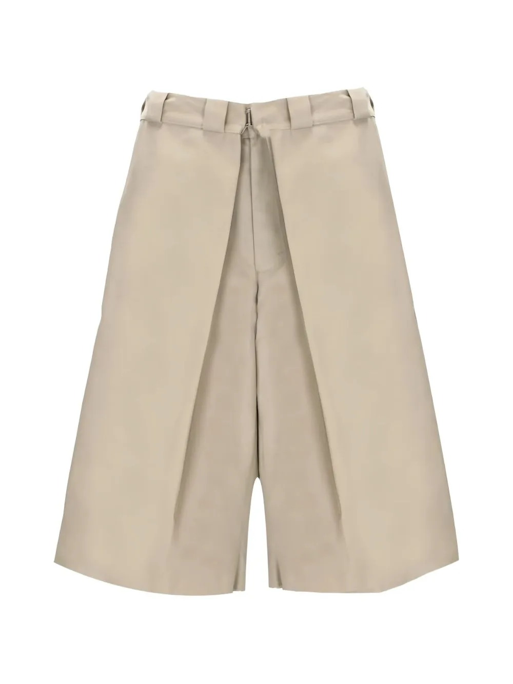 Pleated Wide-Leg Shorts