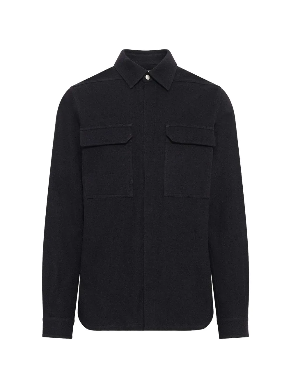 Webbing-Trim Chest-Pocket Shirt by Rick Owens