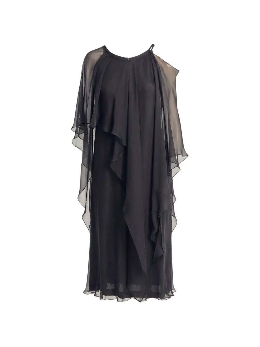 Alegra Ruffled Silk Midi Dress by Irina Schrotter
