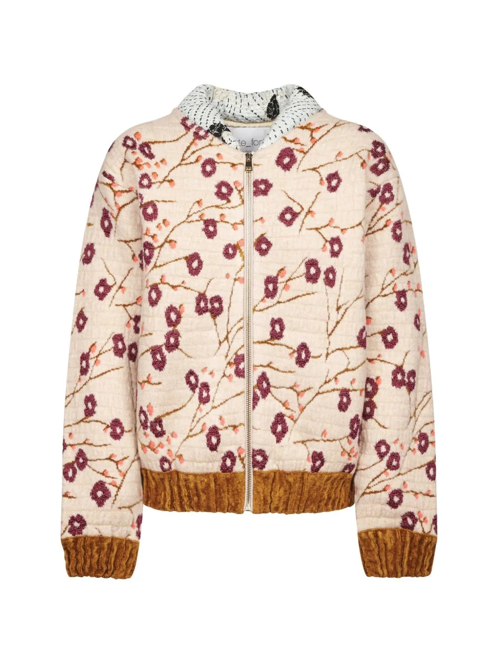 Floral-Print Quilted Jacket by Forte Forte